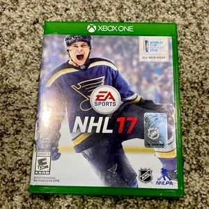 Xbox One, NHL 17, excellent condition